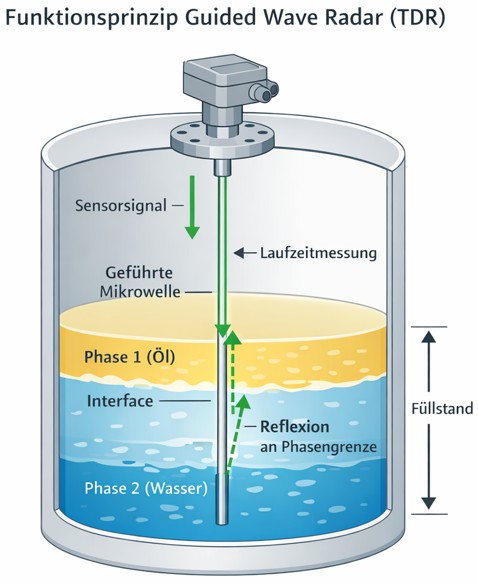 Guided Wave Radar Anwendung – Übersicht